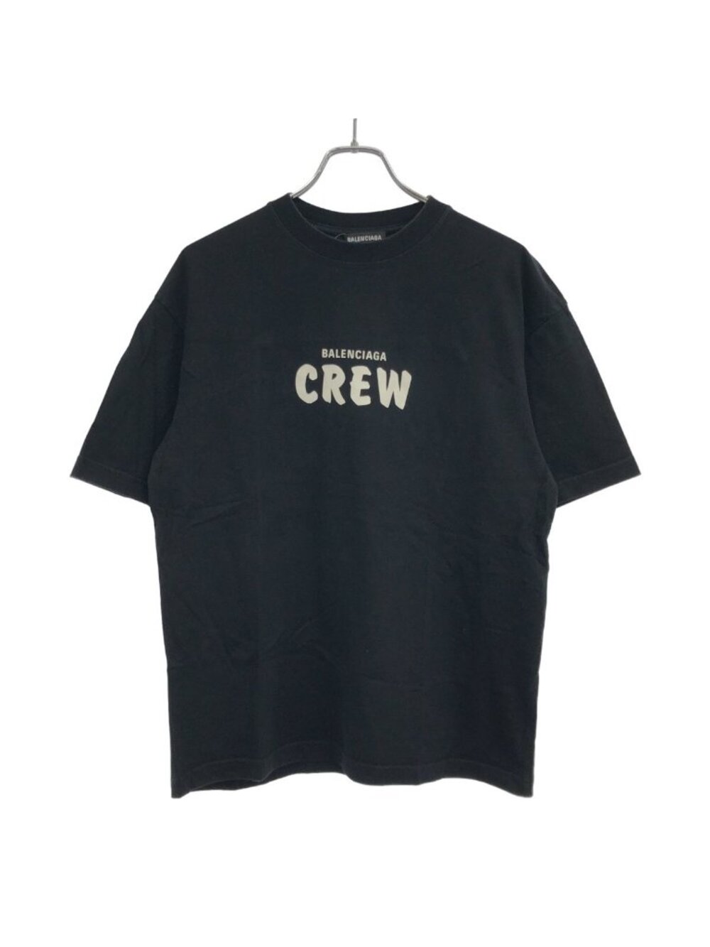 Balenciaga Crew Print T-Shirt Black XXS